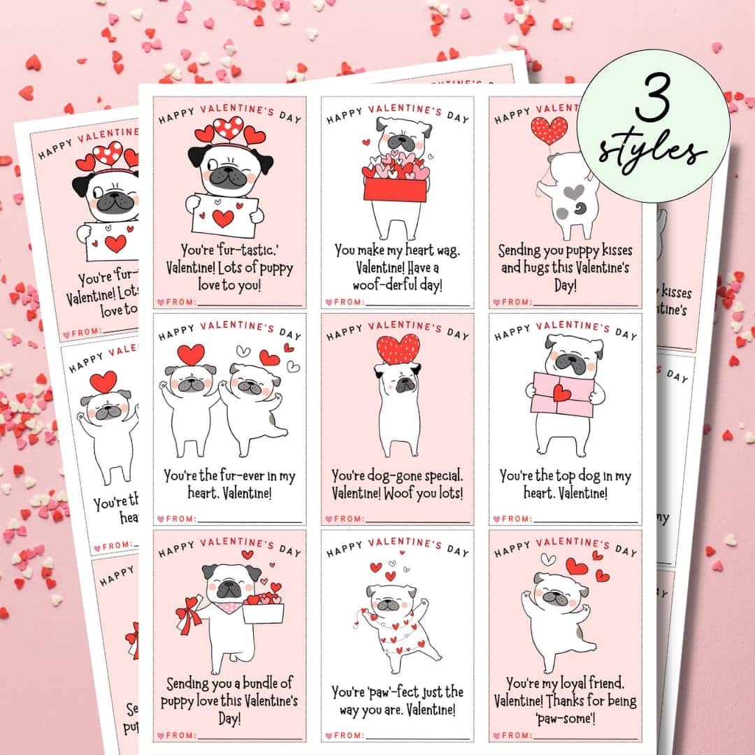 30+ free printable valentine's cards for kids [adorable